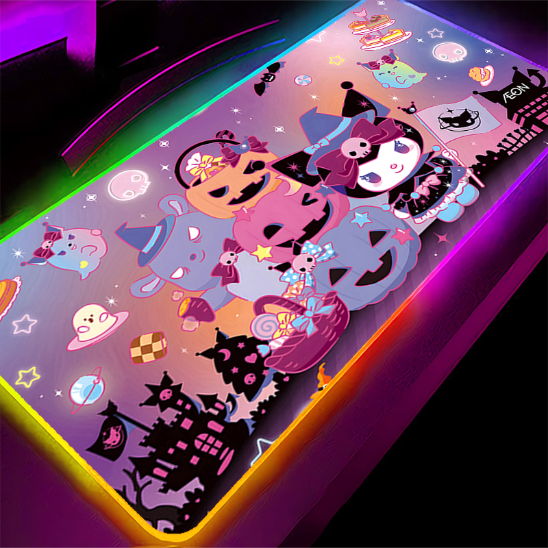 Rgb Mousepad - RGB Mouse Pad Large Lock Edge