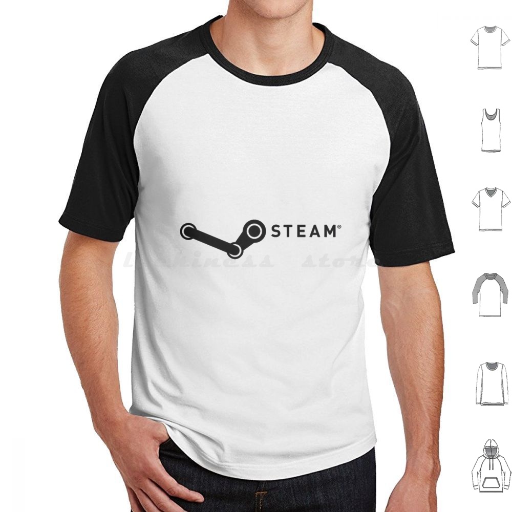 Pc Gaming Game - Steam Powered T Shirt Big Size