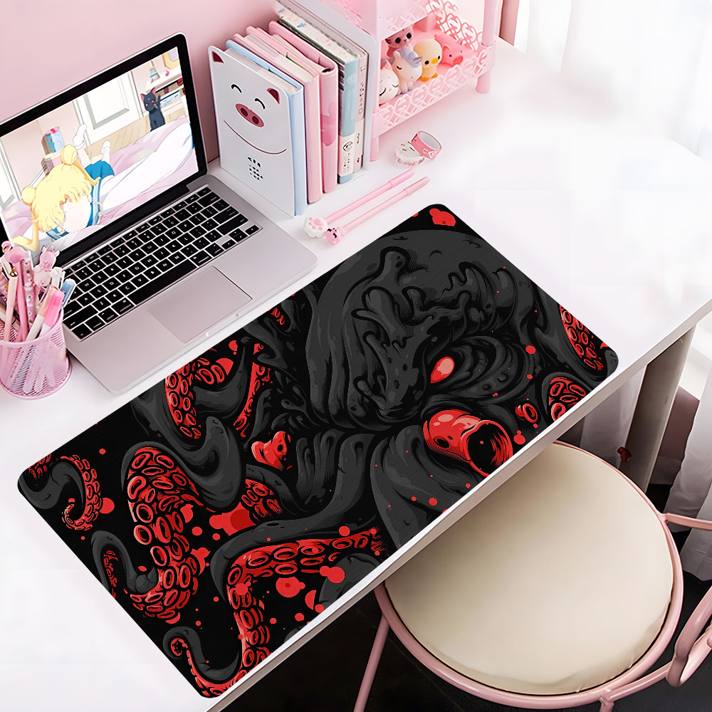 Gaming Desk Mat - Octopus Monster Mousepad Large Anti-Slip Mouse