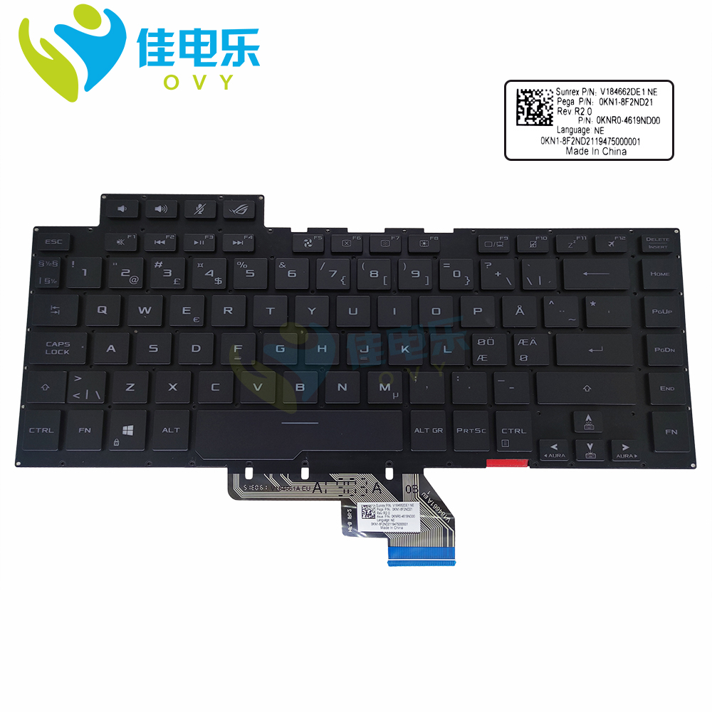 Pc Gaming Asus Rog - NE Norway RGB notebook keyboard for