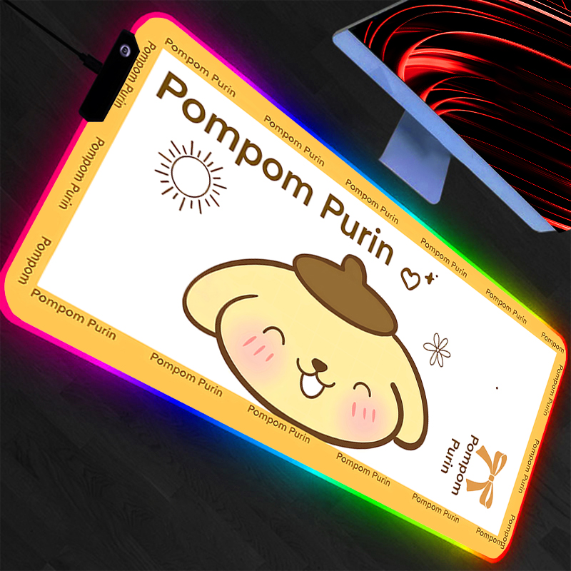 Rgb Mousepad - LED Mouse Pad Pompompurin Anime Gaming