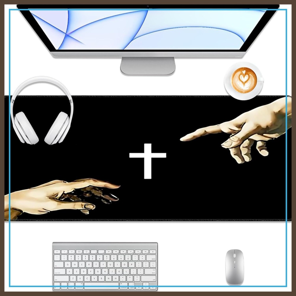 Gaming Desk Mat - Desk Pad Protector, Non-Slip Mouse Pad,