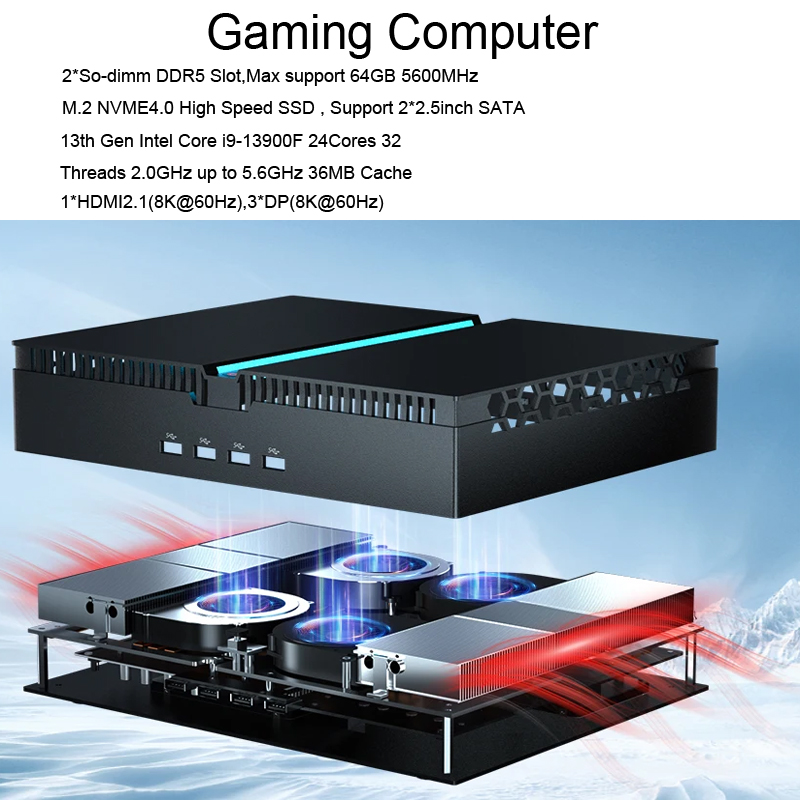Pc Gaming Rtx - Gaming Mini PC Core i9-13900F RTX4070