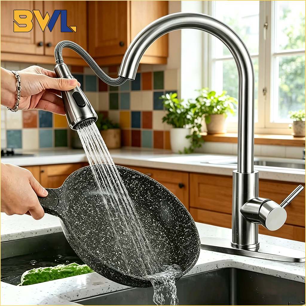 Stream Deck - Kitchen Faucets Stainless Steel Pull Out