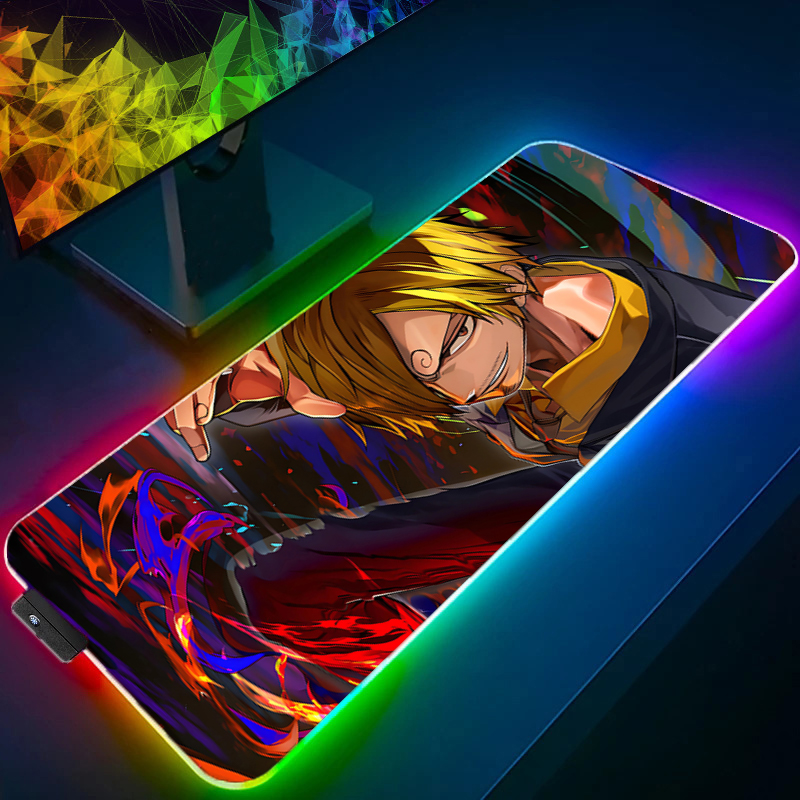 ONE PIECE Sanji LED Mouse pad  – обзор и цена Rgb Mousepad