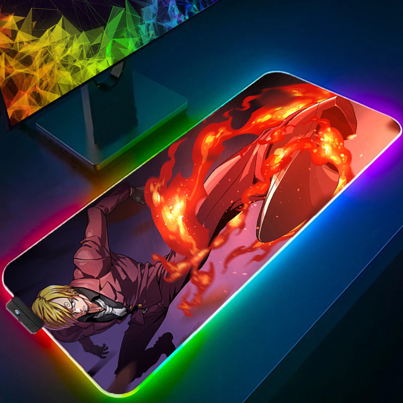 ONE PIECE Sanji LED Mouse pad  – обзор и цена Rgb Mousepad