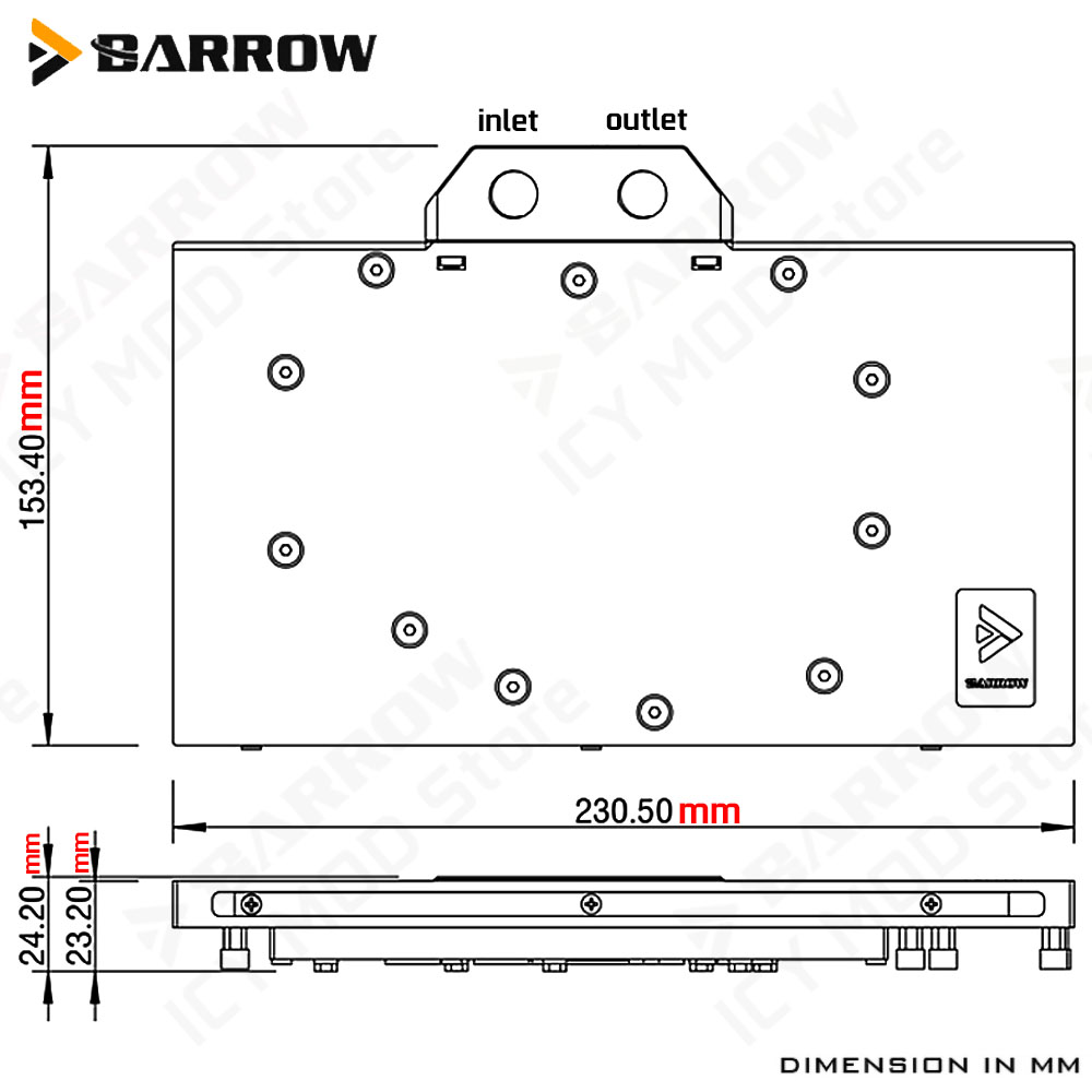 Barrow VGA Water Block for Gig – обзор и цена Pc Gaming Rtx