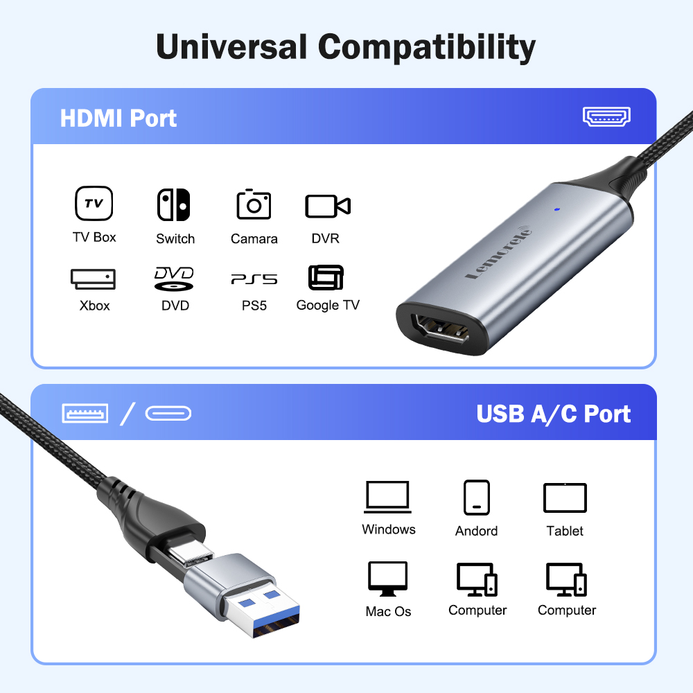 Lemorele USB 2.0 Video Capture – обзор и цена Pc Gaming Game