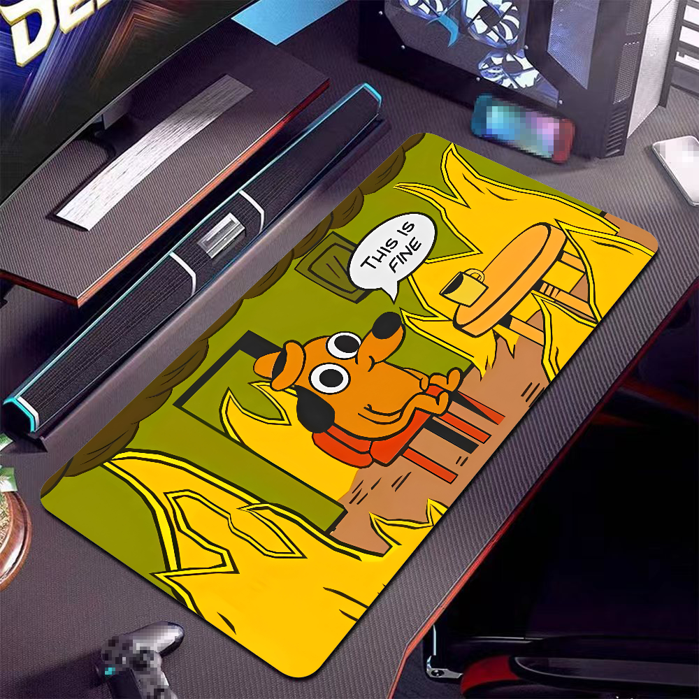 This Is Fine Dog Dachshund Mou – обзор и цена Gaming Desk Mat