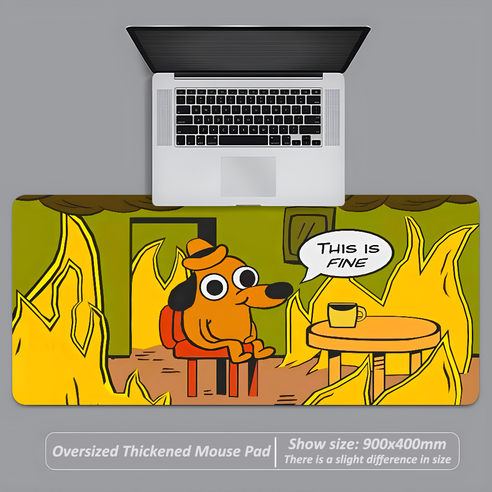 This Is Fine Dog Dachshund Mou – обзор и цена Gaming Desk Mat