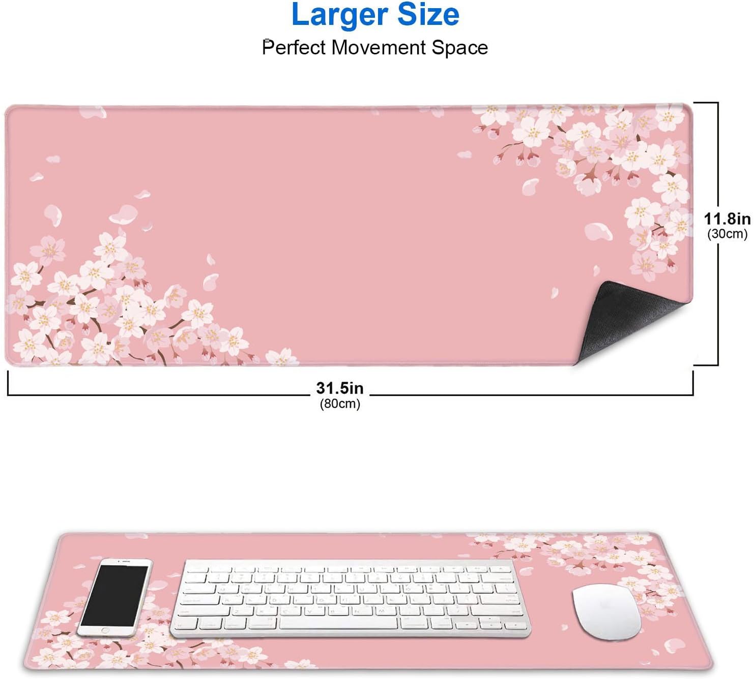 Japanese Cherry Blossom Desk M – обзор и цена Gaming Desk Mat
