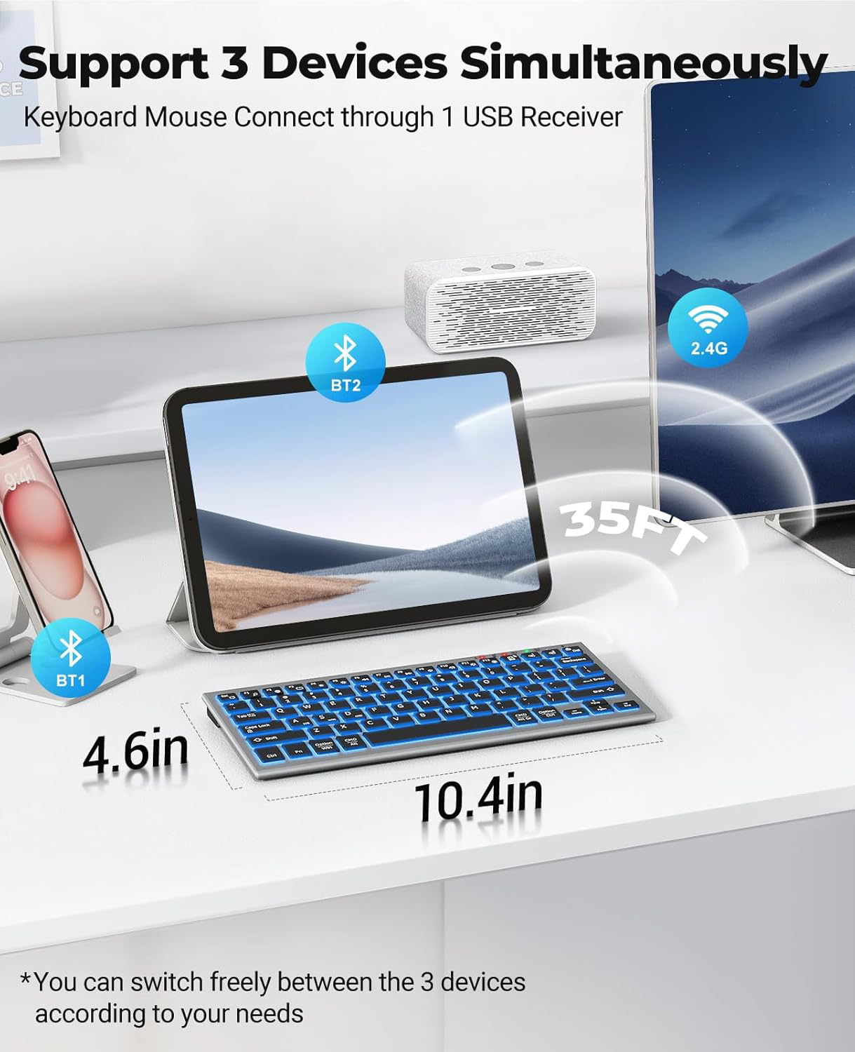 JOMAA Bluetooth Wireless Keybo – обзор и цена Pc Gaming Windows 7