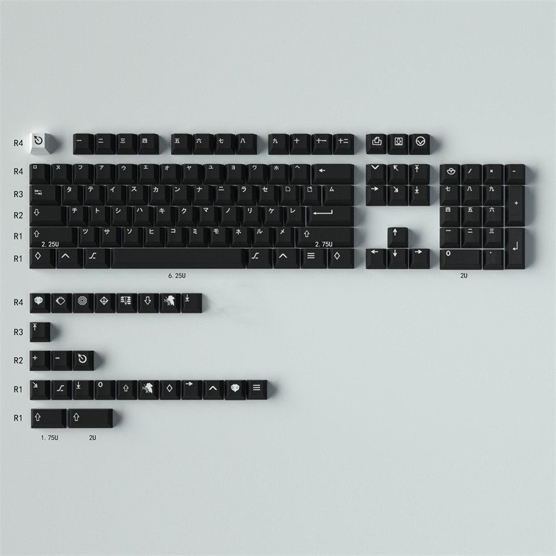 GMK KATAKANA Black/Blue 129 Ke – обзор и цена Stream Deck