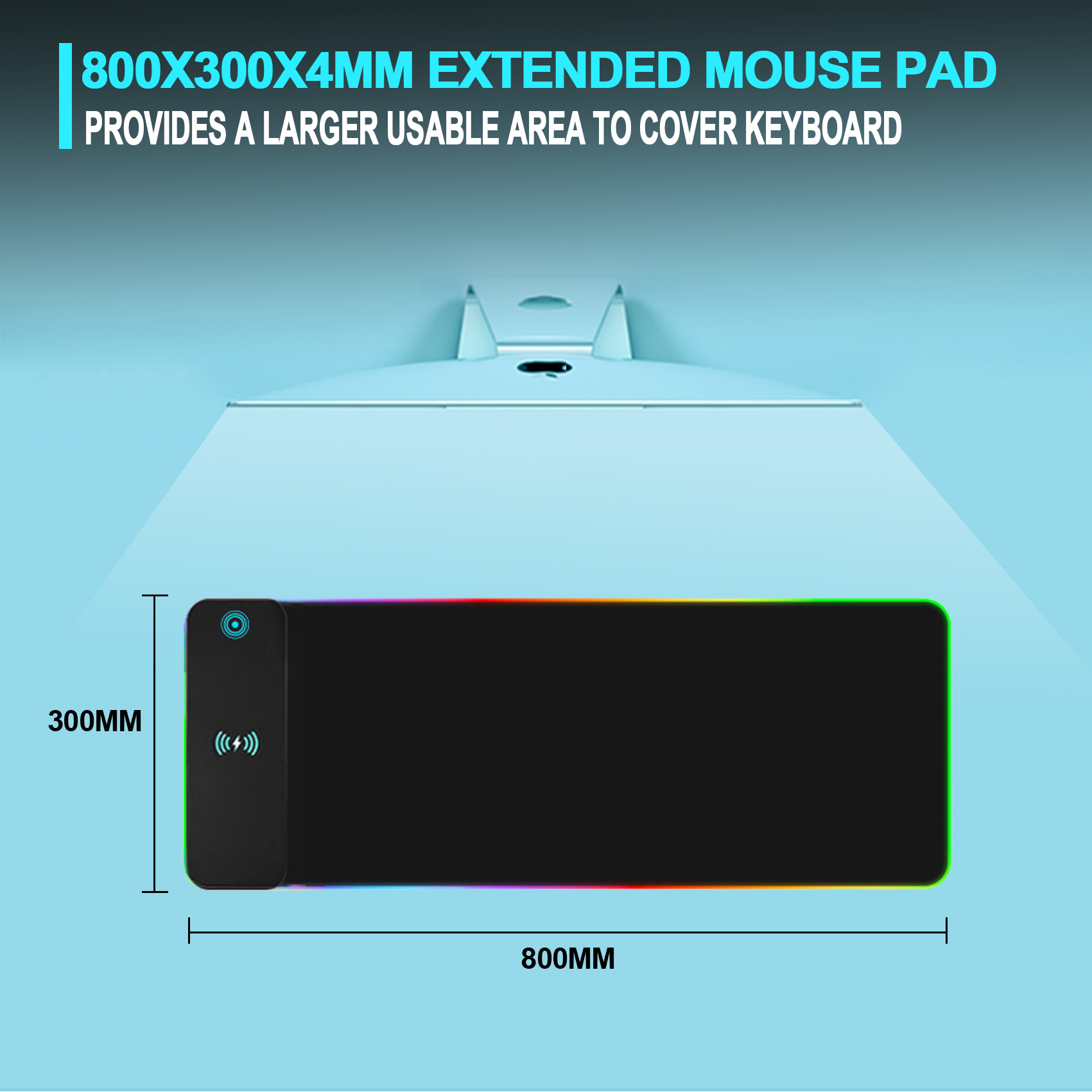 Wireless Charging RGB Gaming M – обзор и цена Rgb Mousepad