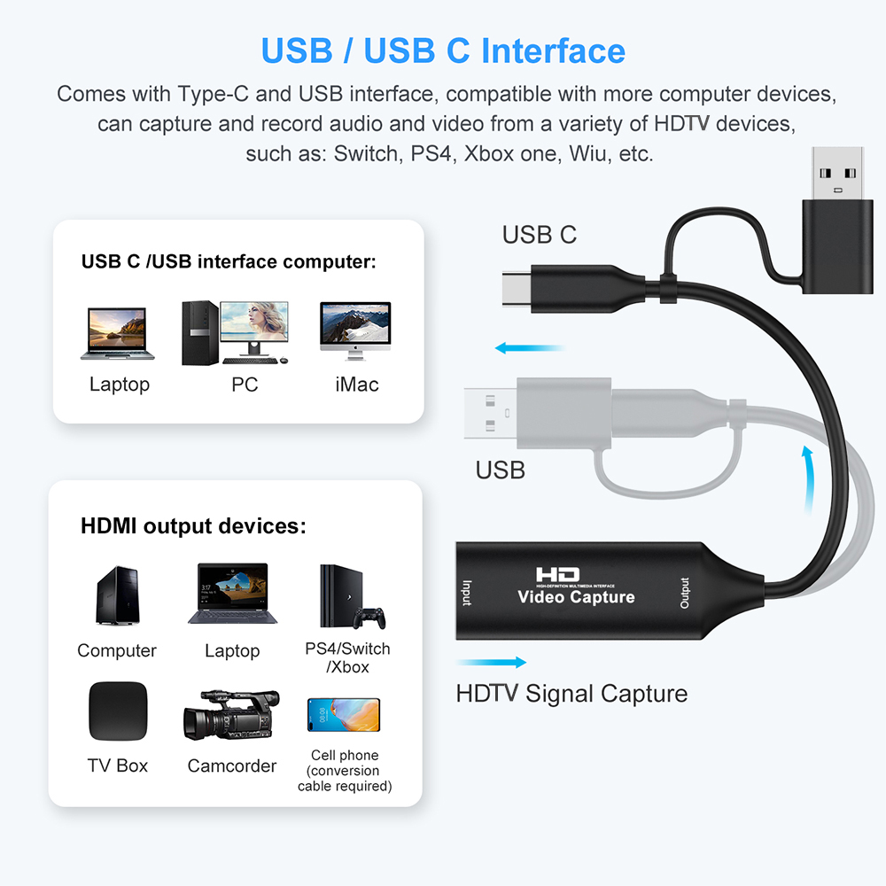4K HDMI-compatible USB Video C – обзор и цена Pc Gaming Game